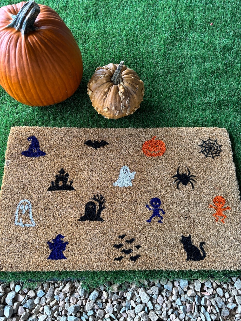 Halloween Hand-painted Coir Mat